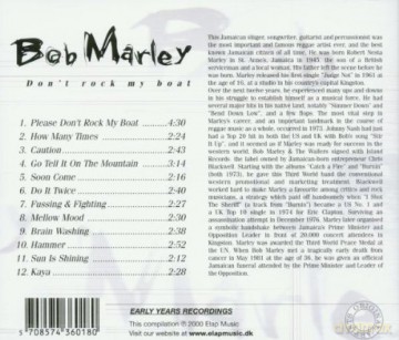 Marley Bob: Dont Rock My Boat [CD]