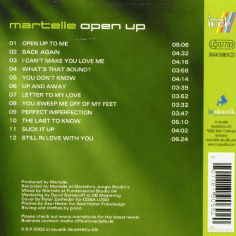 Martelle: Open Up [CD]
