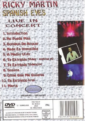 Martin Ricky: Spanish Eyes - Live In Concert [DVD]