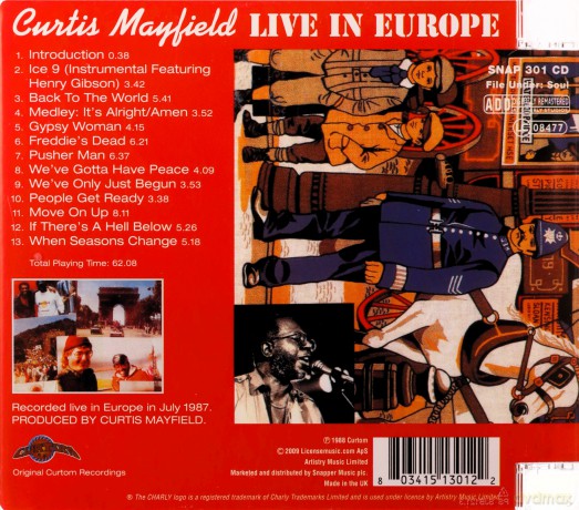 Mayfield Curtis: Live In Europe [CD]