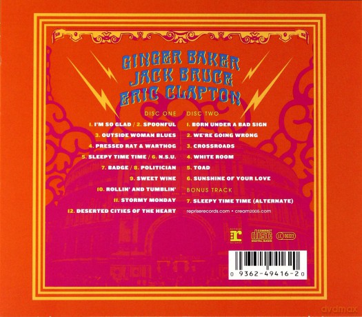Cream: Royal Albert Hall London May 2-3-5-6 2005 [2CD]