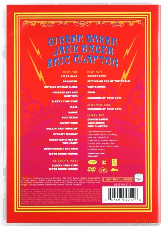 Cream: Royal Albert Hall London May 2005 [2DVD]