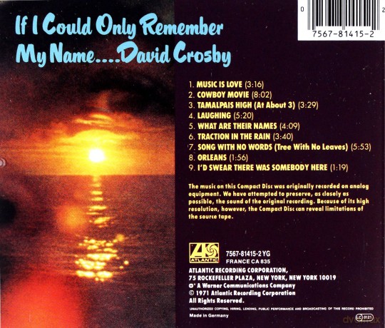 David Crosby: If I Could Only Remember [CD]