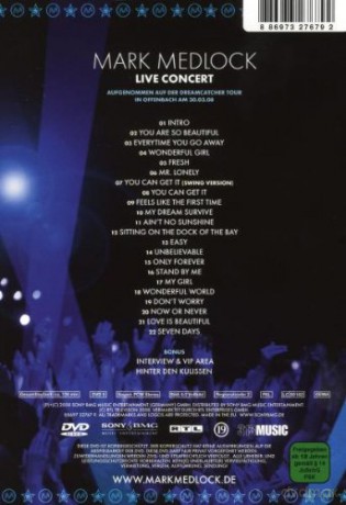 Medlock Mark: Live Concert [DVD]