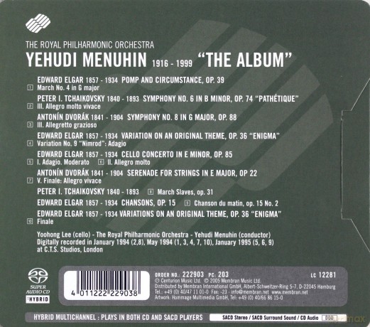 Menuhin Yehudi: The Album [SACD]