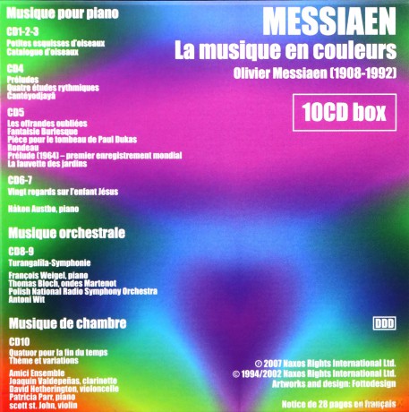 Messiaen Olivier: La Musique En Coleur [10CD]