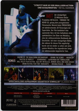 Metallica: Metallica Through The Never [2DVD]