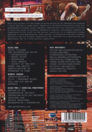 Metheny Pat: Orchestrion Project [2DVD]