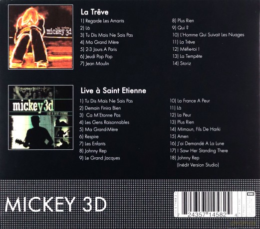Mickey 3d: La Treve - Live A St Etienne [2CD]