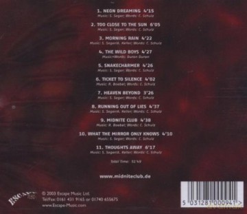Midnite Club: Running Out Of Lies [CD]