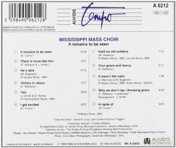 Mississippi Mass Choir: It Remains To Be Seen [CD]
