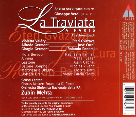 Cura/Panerai/Gvazava/Osdr/Meh: Verd: La Traviata In Paris [2CD]