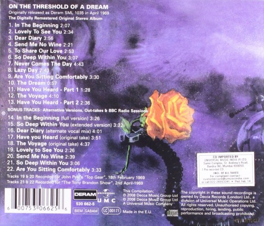 Moody Blues: On The Threshold Of A Dream [CD]