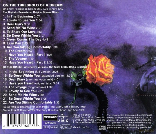Moody Blues: On The Threshold Of A Dream [CD]