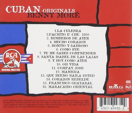 More Beny: Cuban Originals [CD]