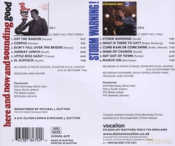 Morrissey Dick: Here And Now And Sounding Good - Storm Warning! [2CD]