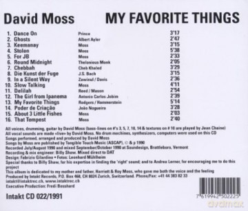 Moss David: My Favorite Things [CD]