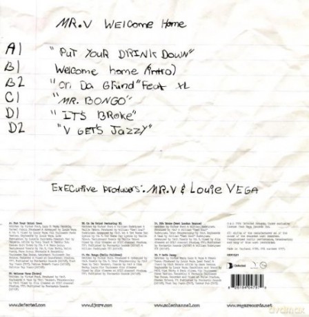 Mr V: Welcome Home Part One Of A Two Lp Set [2xWinyl]