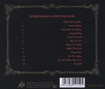 My Jerusalem: Gone For Good [CD]