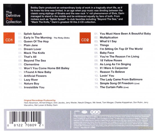 Bobby Darin: The Definitive Pop Collection [2CD]