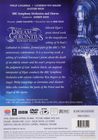 Andrew Davis/Bbcso: Elga: Dream Of Gerontius,The [DVD]