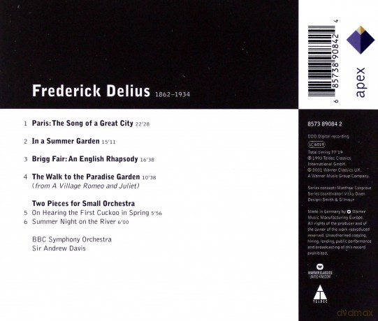 Davis/Bbc Symphony Orchestra: Delius: Orchestral Works [CD]