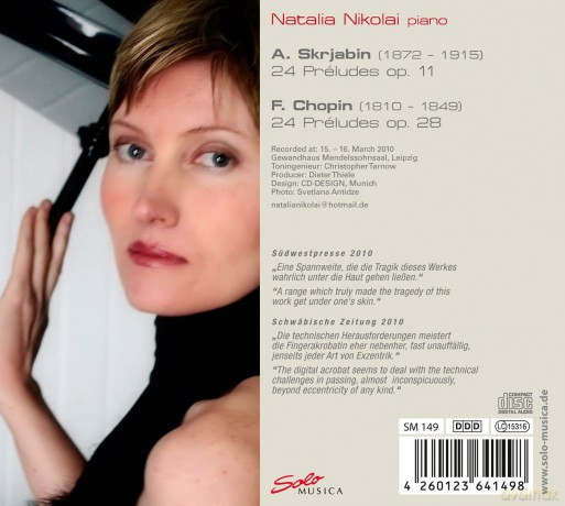 Nikolai Natalia: Heart - 24 Preludes Op 11 Skriabin - 24 Preludes Op 28 Chopin [CD]