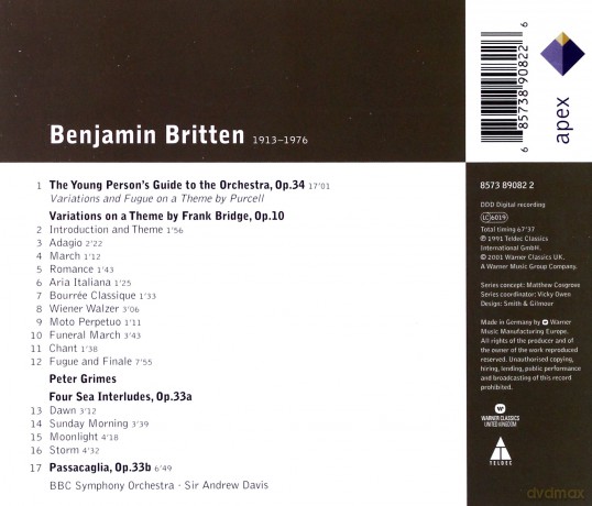 Andrew Davis: Benjamin Britten: Peter Grimes-Four Sea Int. [CD]