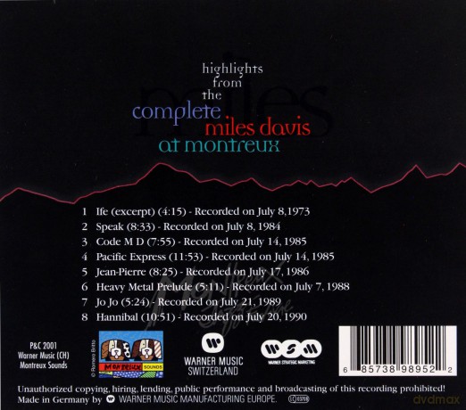 Miles Davis: Highlights From Montreux [CD]