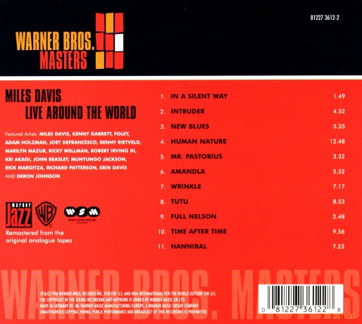 Miles Davis: Live Around The World (digipack) [CD]