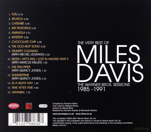 Miles Davis: The Very Best Of The Warner Bros Sessions 1985-1991 [CD]