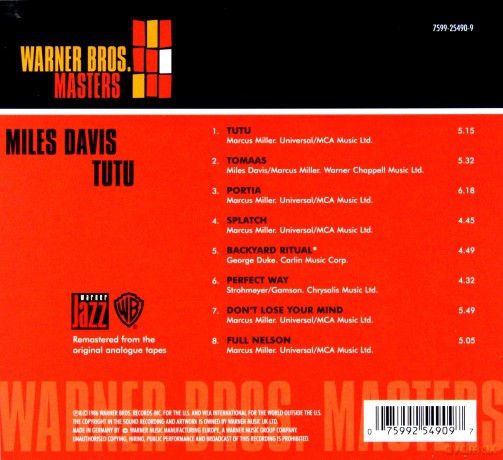 Miles Davis: Tutu (digipack) [CD]