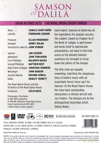 Davis/Roho: Sain: Samson Et Dalila [DVD]