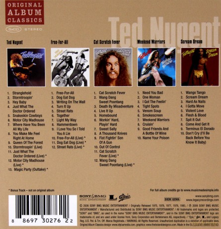 Nugent Ted: Original Album Classics [5CD]