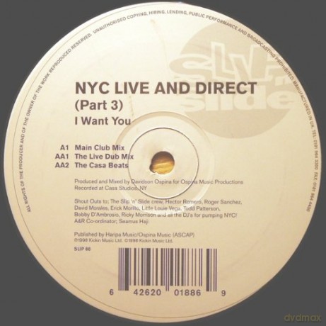 Nyc Live And Direct: I Want You - Part 3 [Winyl]