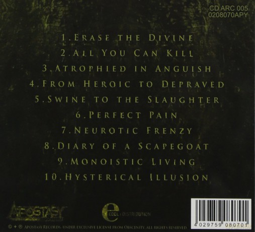 Obscenity: Atrophied In Anguish [CD]
