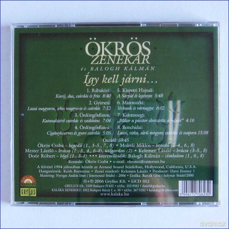 Oekroes Zenekar: Így Kell Járni [CD]