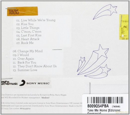 One Direction: Take Me Home [CD]