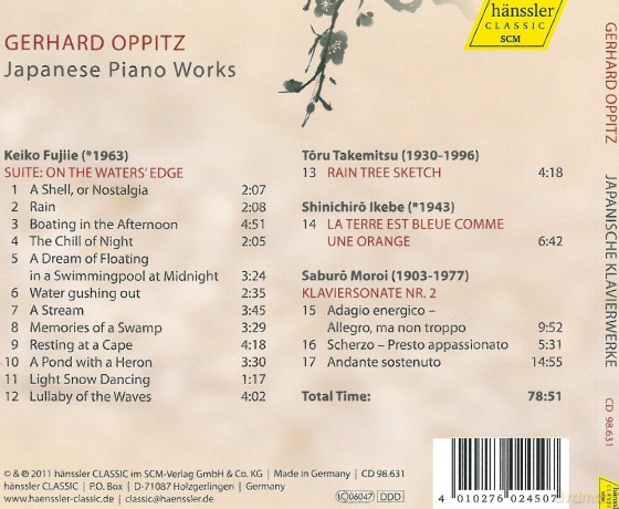 Oppitz Gerhard: Japanische Klavierwerke [CD]