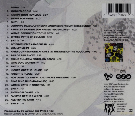 De La Soul: De La Soul Is Dead [CD]