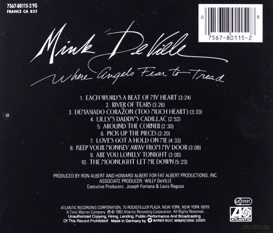 Mink De Ville: When Angels Fear To Tread [CD]