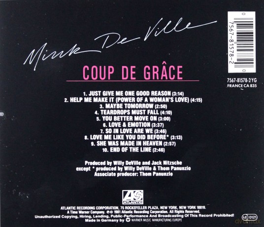 Mink De Ville: Coup De Grace [CD]