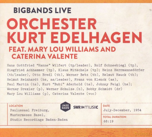 Orchester Edelhagen Kurt: Bigbands Live - Paulussaal Freiburg 1954 [CD]