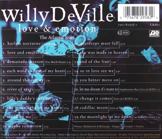 Willy De Ville: Love And Emotion [CD]