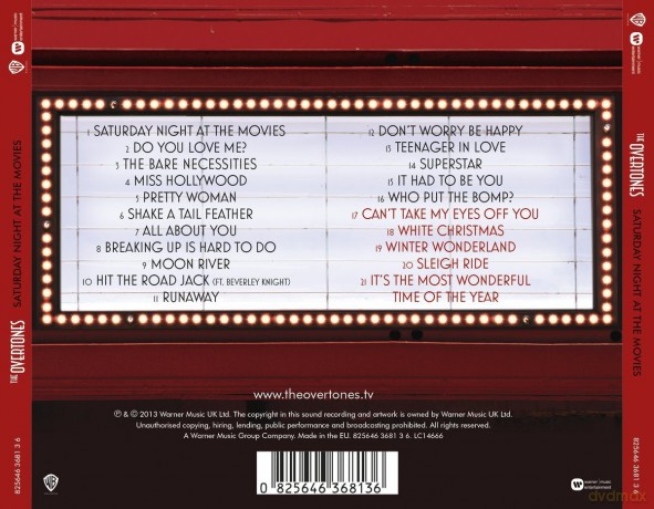 Overtones: Saturday Night At The Movies (LIMITED Christmas Edition) [CD]