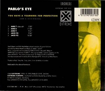 Pablos Eye: You Have A Yearning For Perfection [CD]