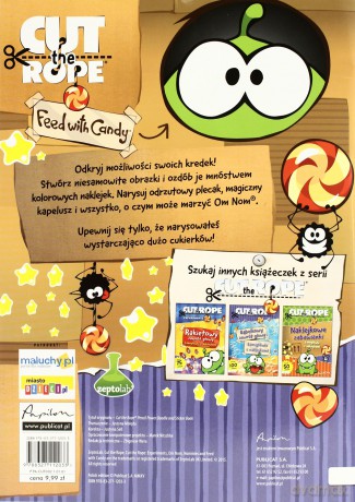Cut the Rope. Kredkowe gryzmołki z naklejkami [KSIĄŻKA]