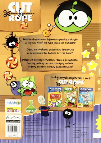 Cut the Rope. Naklejkowe zabawianki. Łamigłówki [KSIĄŻKA]