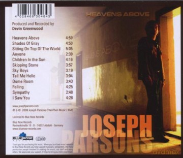 Parsons Joseph: Heavens Above [CD]