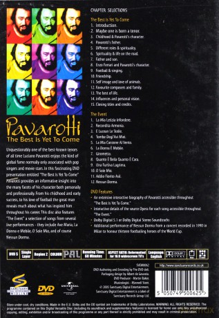 Pavarotti Luciano: The Best Is Yet To Come [DVD]